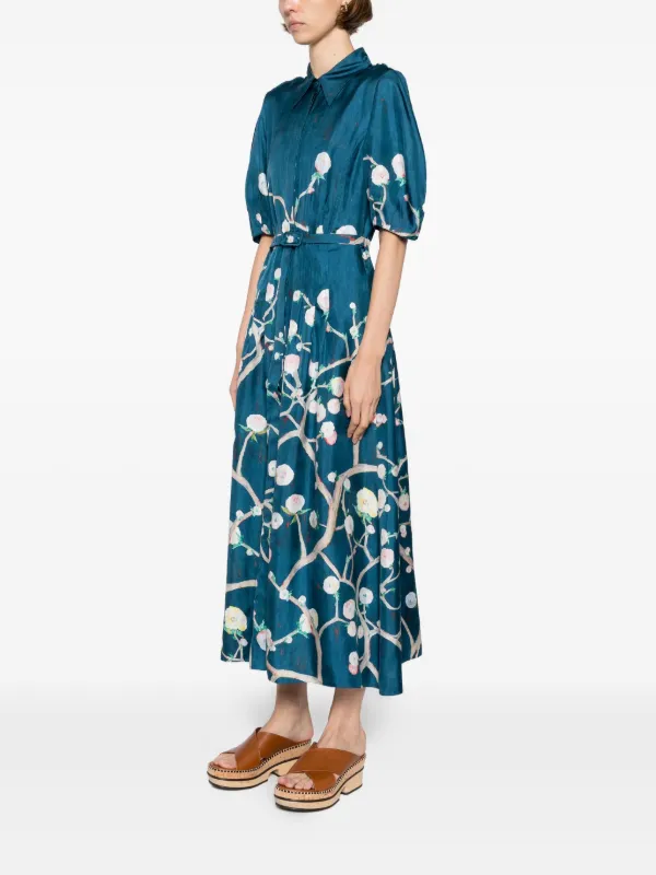Gabriela Hearst Maude Shirtdress | Blue | FARFETCH