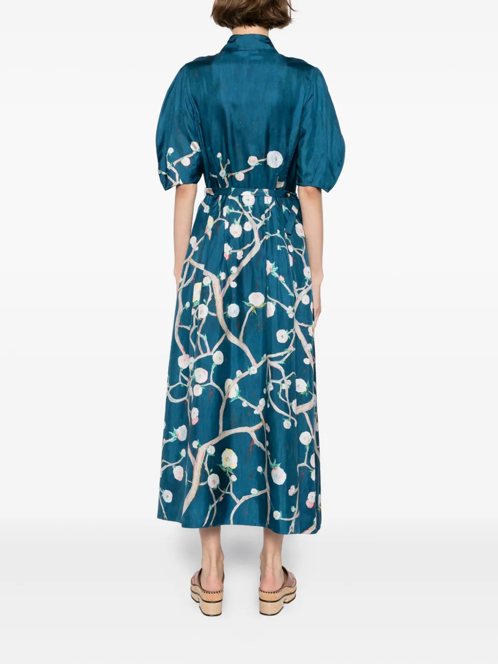 Gabriela Hearst Maude blousejurk Blauw