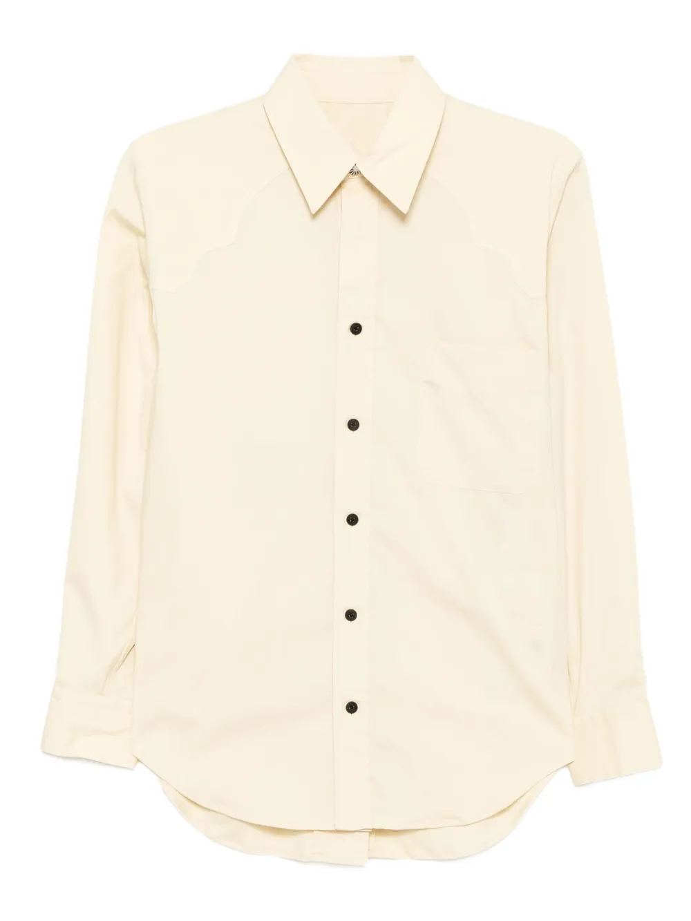 Toga front button fastening western shirt | Neutrals | Image 1