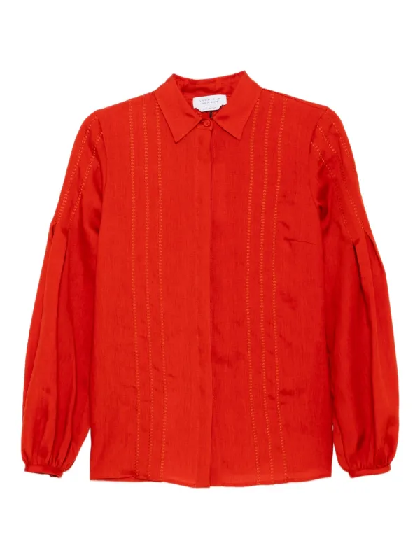 Gabriela Hearst Inga Blouse in Red