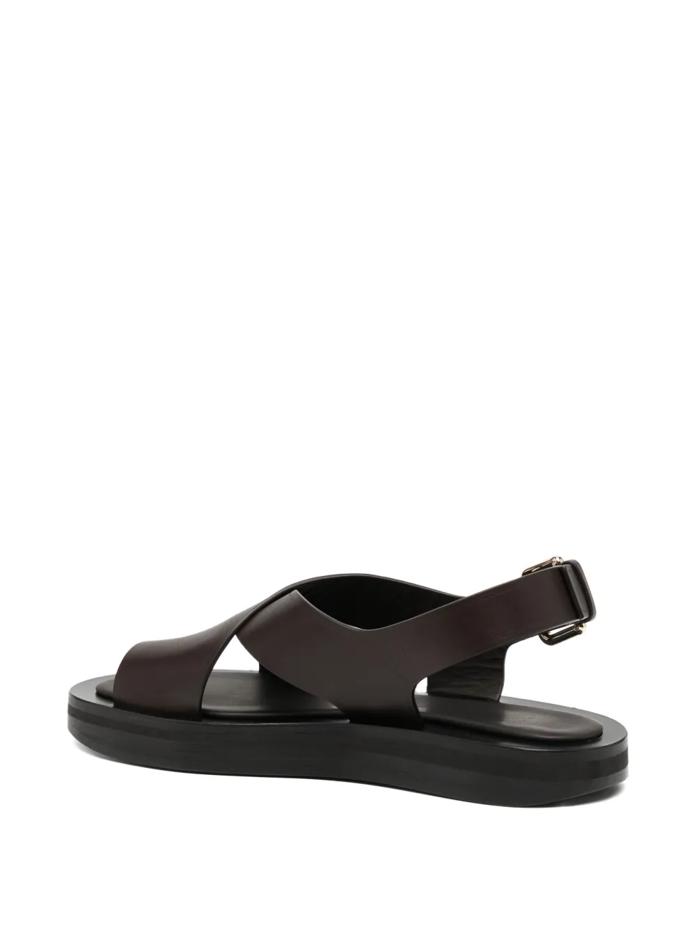 Co Collection Leather Platform Sandals In Blue