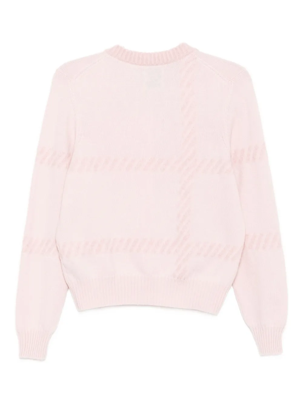 Barrie Intarsia Boucle Cardigan In Pink