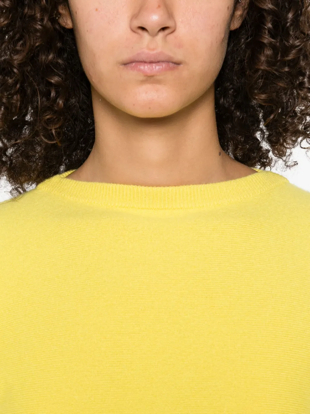 extreme cashmere crew-neck cashmere jumper Geel