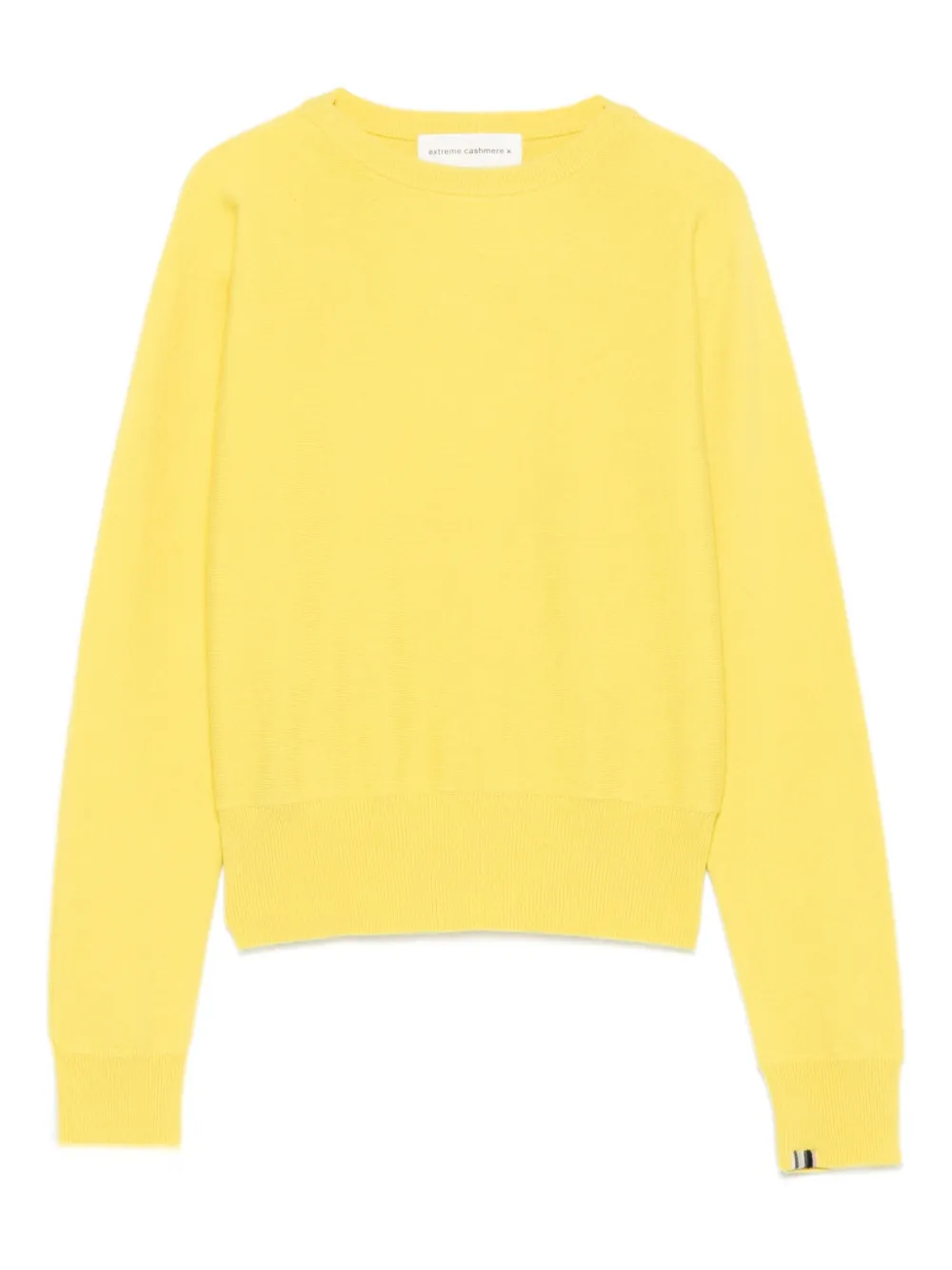 Extreme cashmere crew-neck cashmere jumper Geel