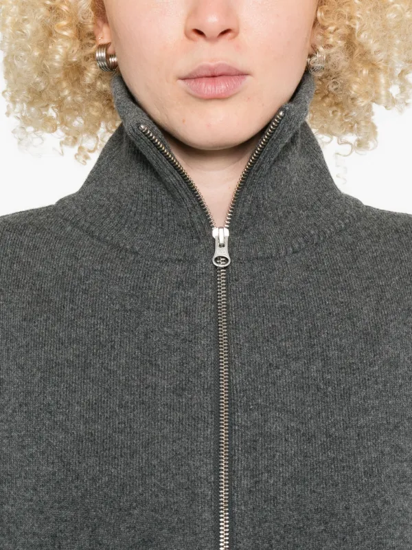 エクストリームカシミア　カーディガン　グレー Extreme Cashmere ジップアップ カシミアカーディガン | グレー