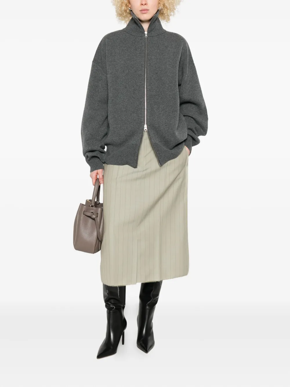 extreme cashmere Kasjmier vest Grijs