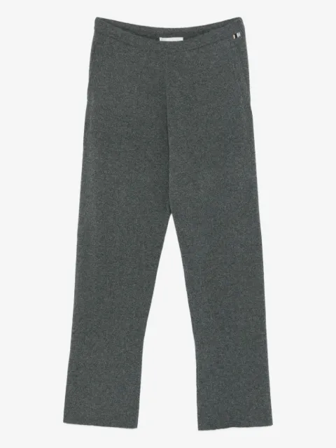 extreme cashmere pantalones tejido con logo bordado