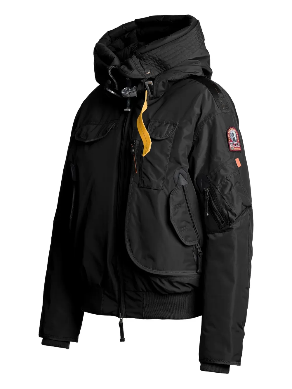 Parajumpers Gobi Base Hooded Bomber Jacket In Black