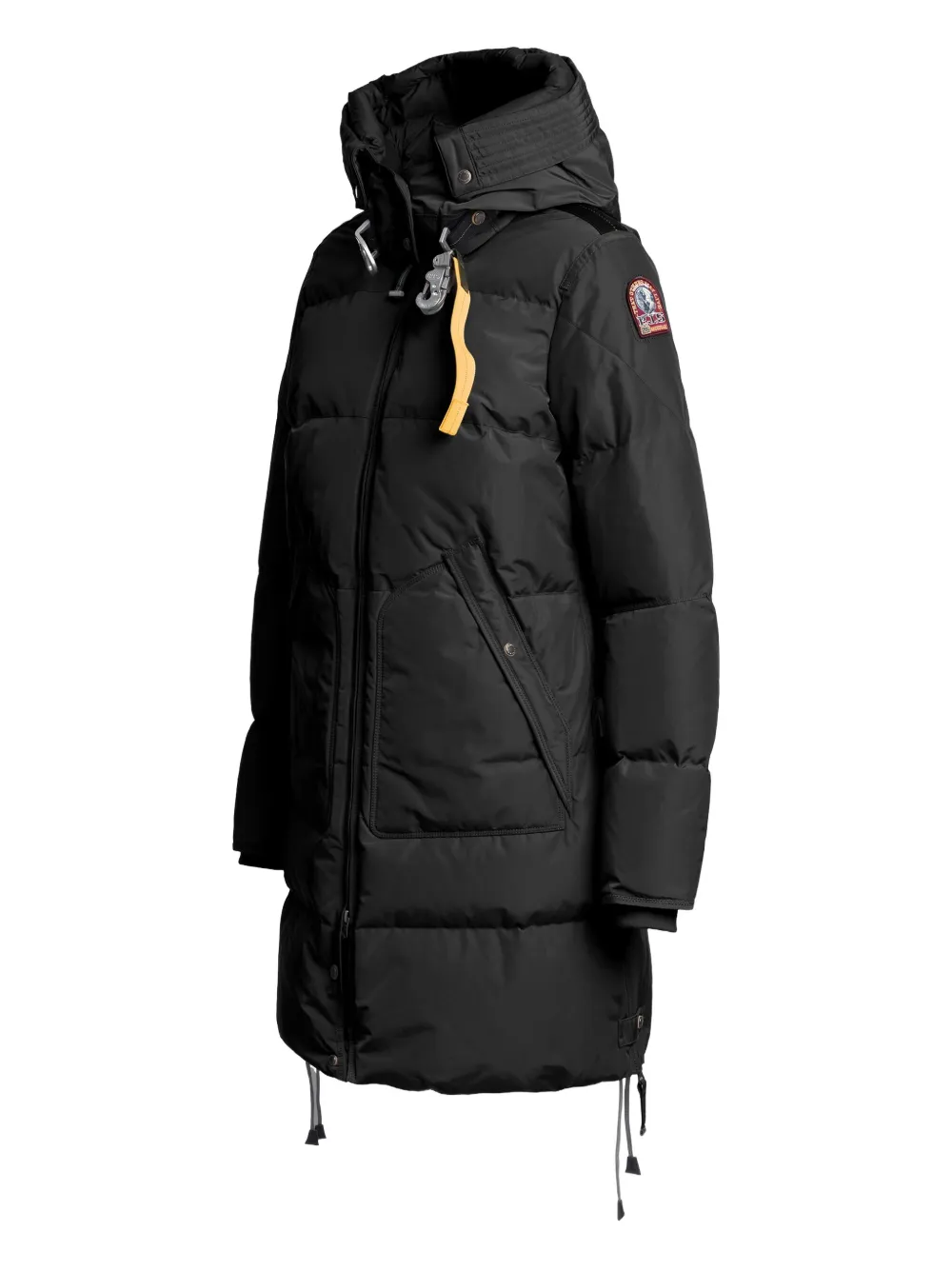 Parajumpers Hooded Quilted Coat In Black