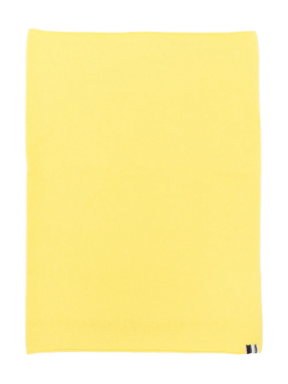 Extreme cashmere knitted scarf Geel