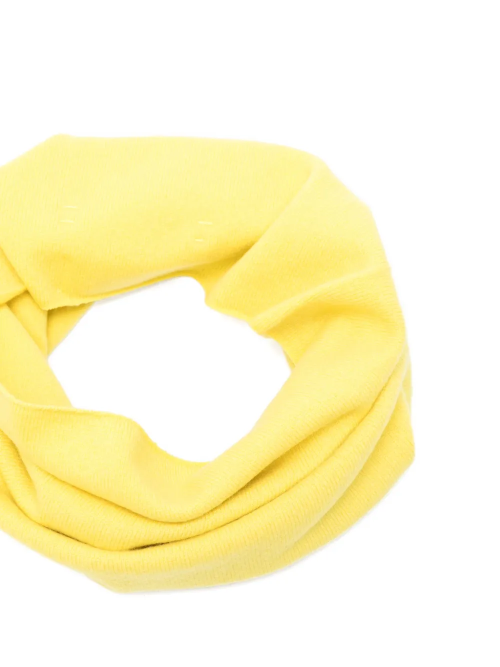 extreme cashmere knitted scarf Geel