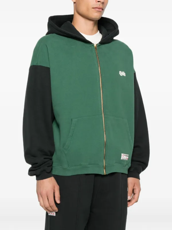 SUMMER GAMES two-tone zip-up Hoodie | Green | FARFETCH