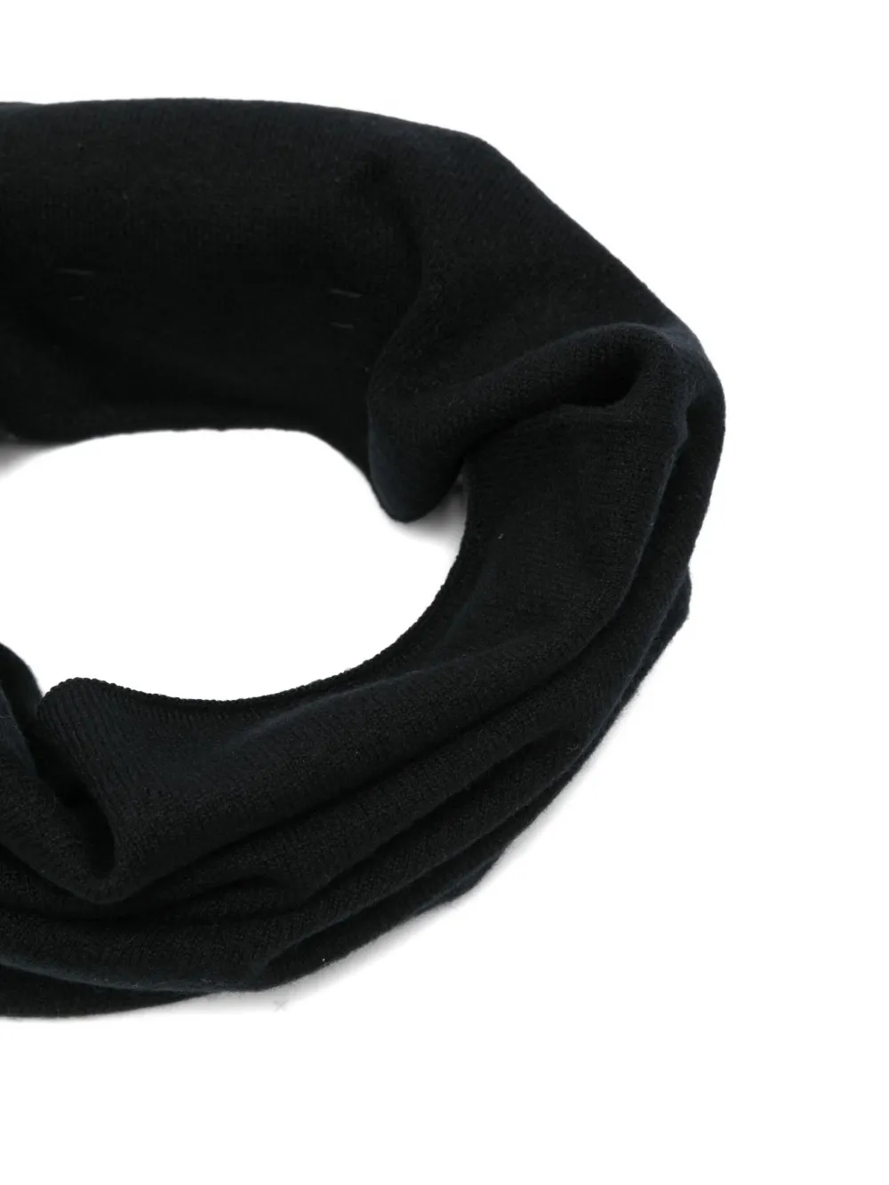 extreme cashmere knitted scarf Zwart