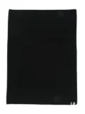 extreme cashmere knitted scarf - Black