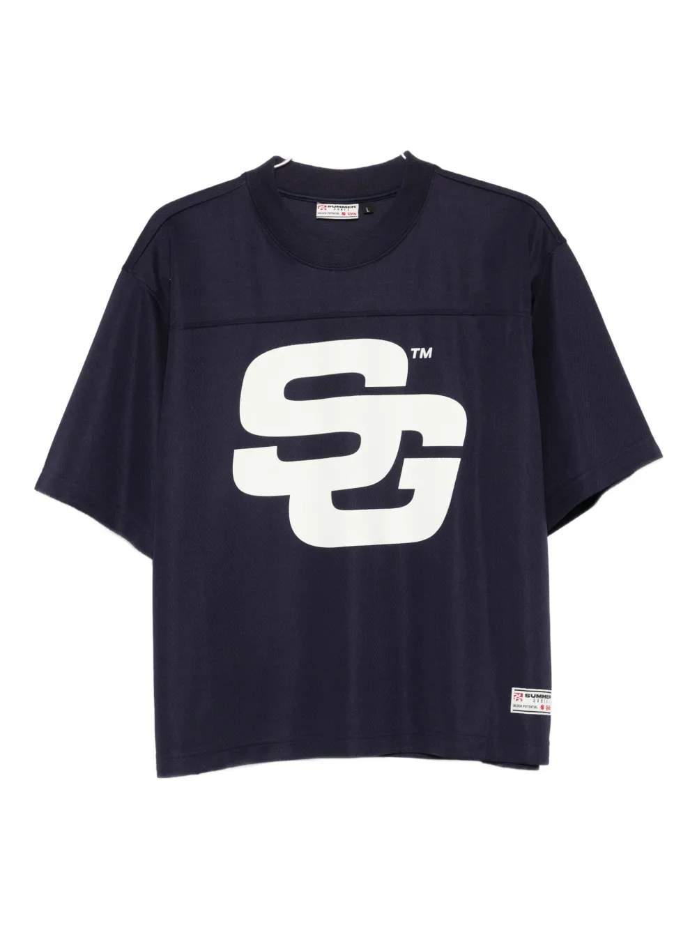 SUMMER GAMES logo-print T-shirt - Blu