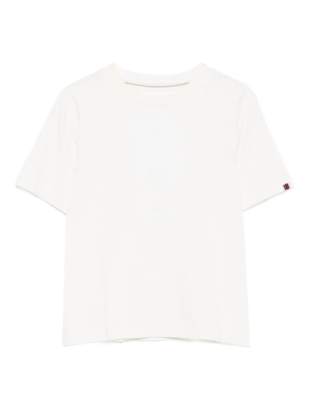 Extreme cashmere crew-neck short-sleeve top Wit