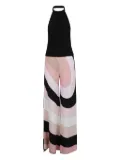 PUCCI halter neck geometric-print jumpsuit - Black