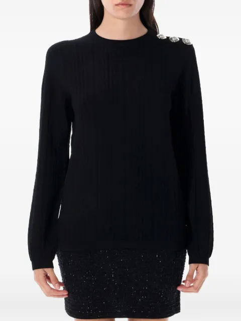 Balmain monogram button-embellished sweater