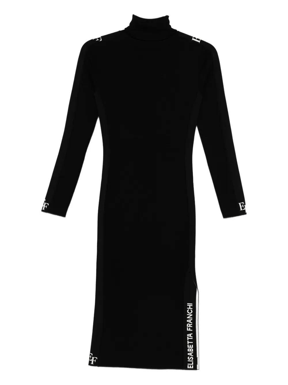 Elisabetta Franchi turtleneck dress - Nero