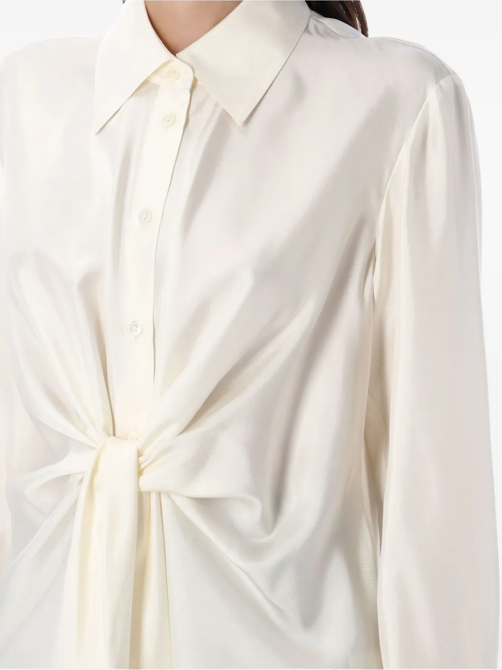  Róhe Knotted Shirt - Neutrals 