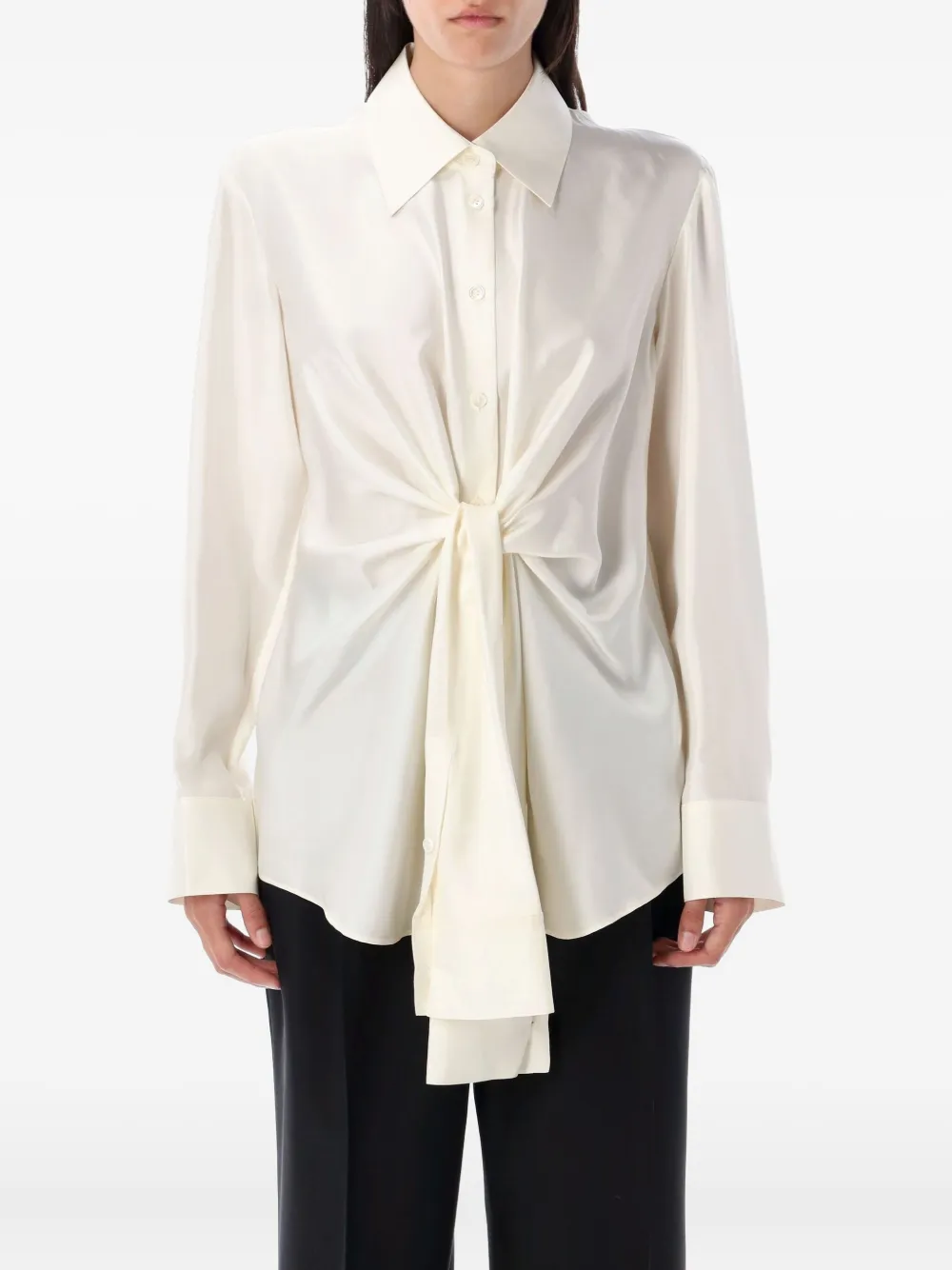 Róhe knotted shirt - ニュートラル Róhe knotted shirt - ニュートラル