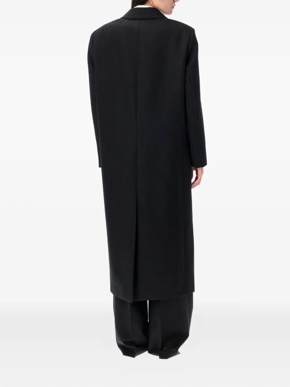 Rohe Shawl-lapels Coat In Black