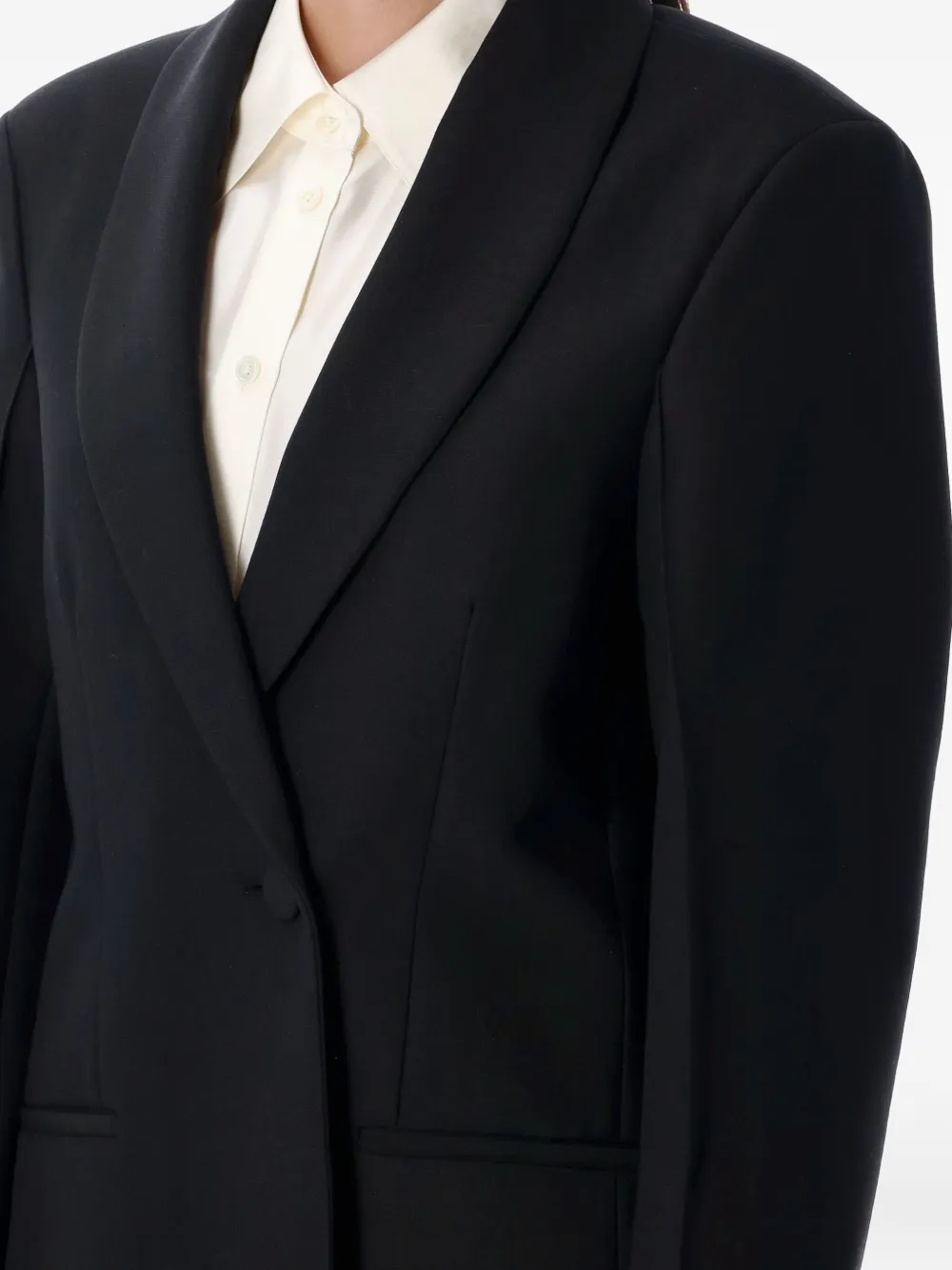 Rohe Shawl-lapels Coat In Black