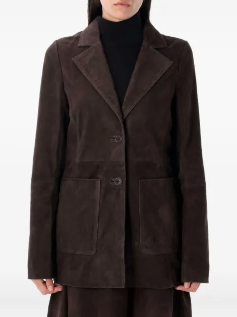 Róhe suede single-breasted blazer