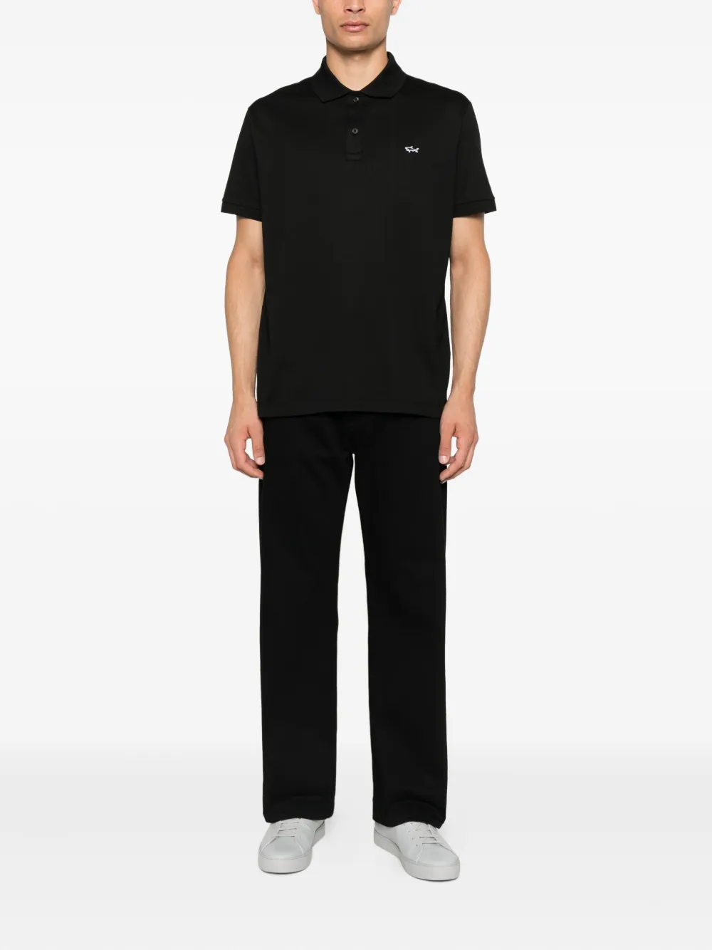 Paul & Shark Poloshirt met borduurwerk Zwart