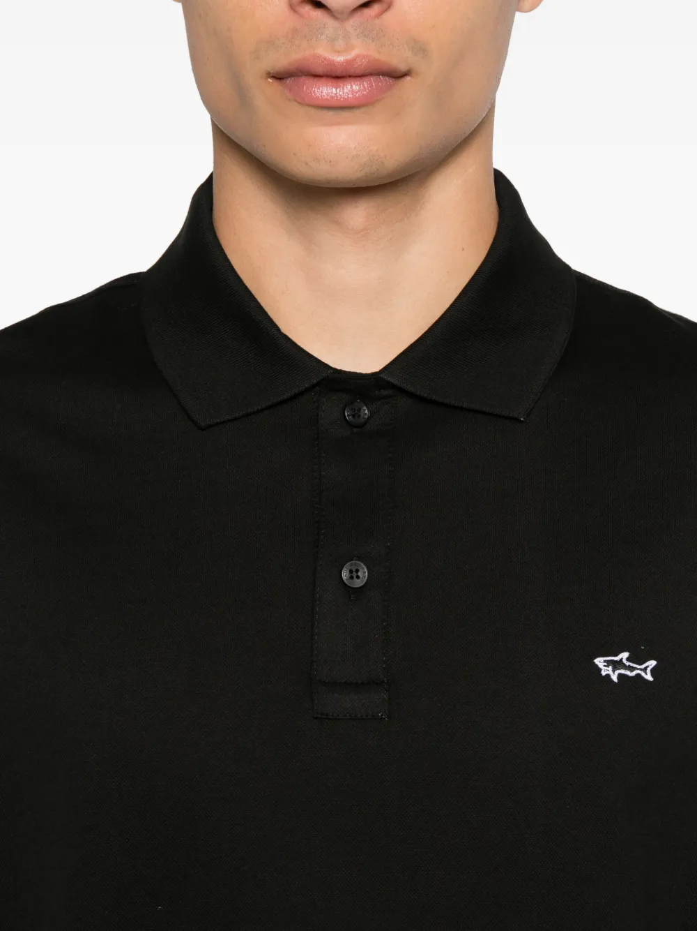 Paul & Shark Poloshirt met borduurwerk Zwart