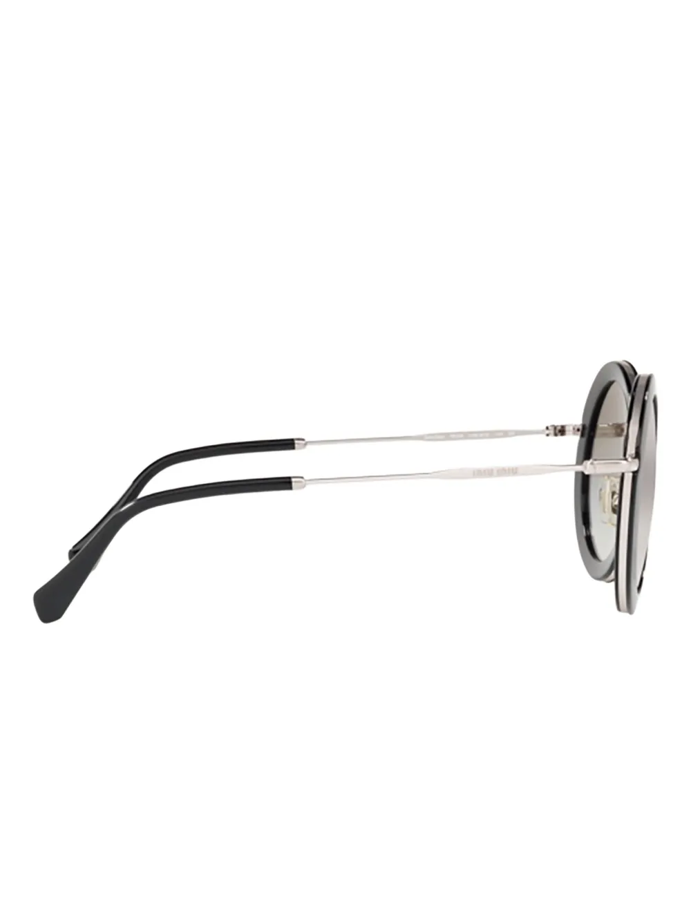 Miu Eyewear MU 59US zonnebril met rond montuur Zwart