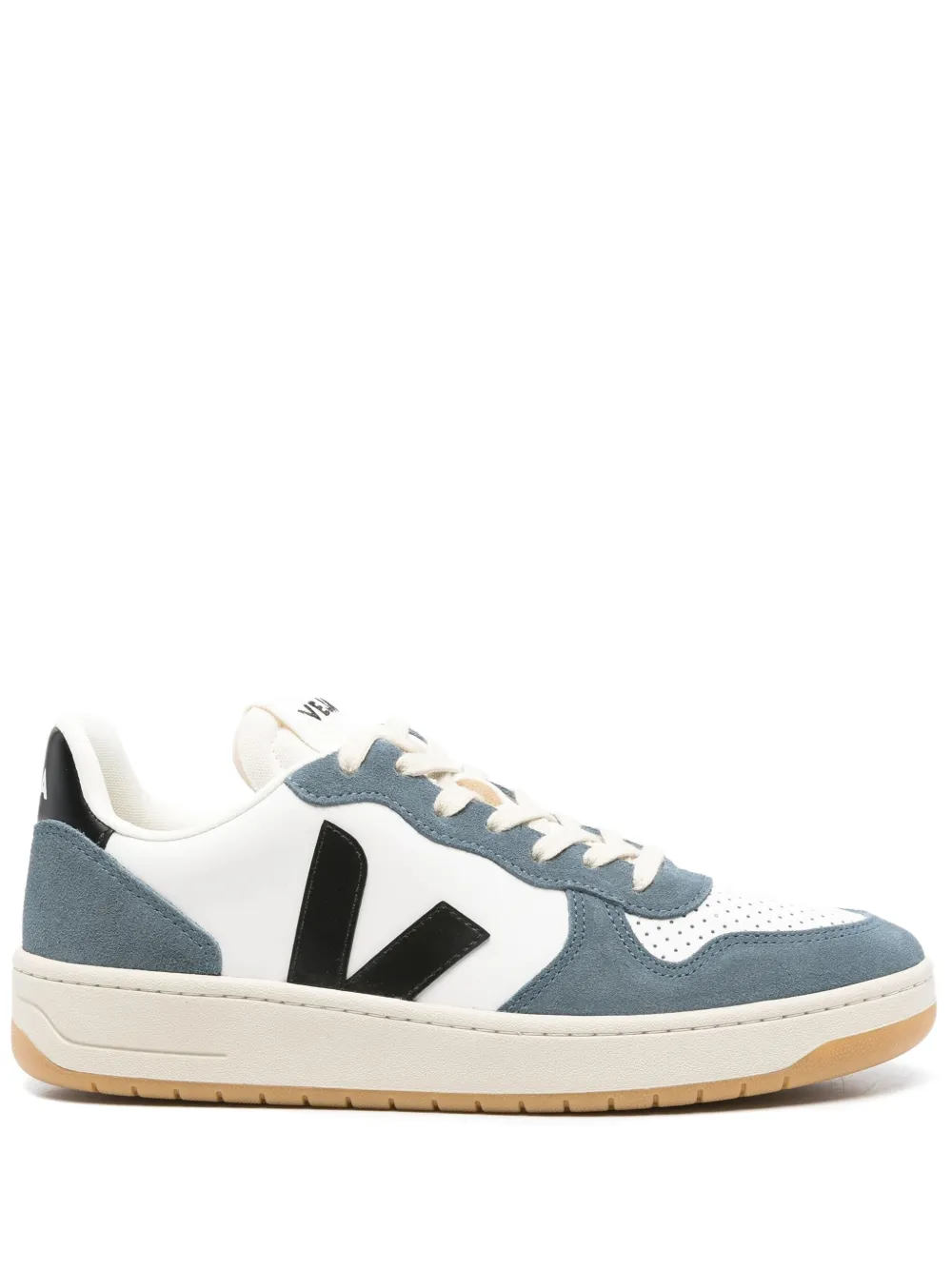 VEJA logo-patch suede sneakers White