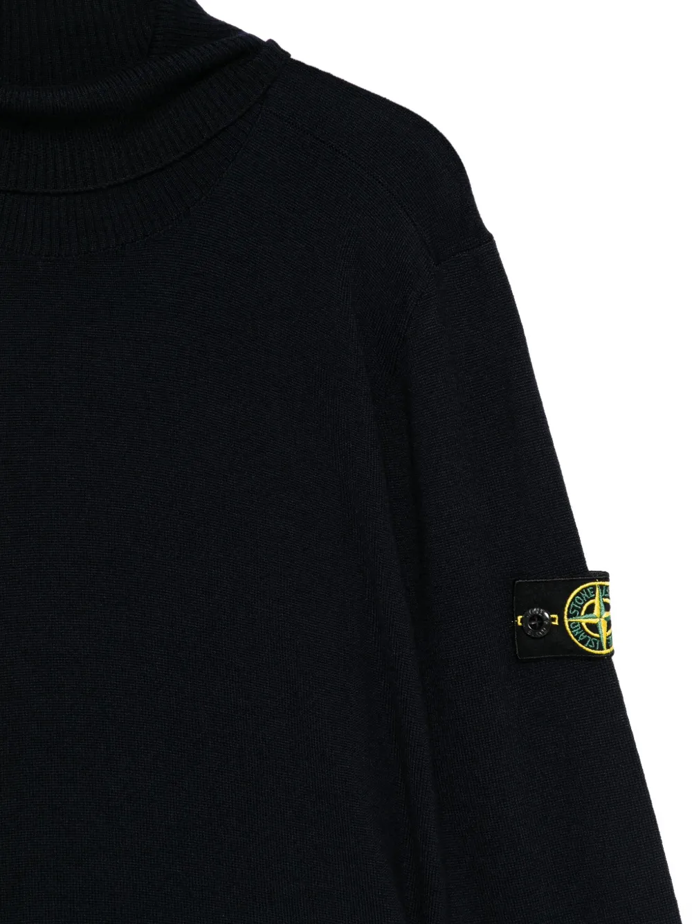 Stone Island Junior Coltrui met logopatch Blauw