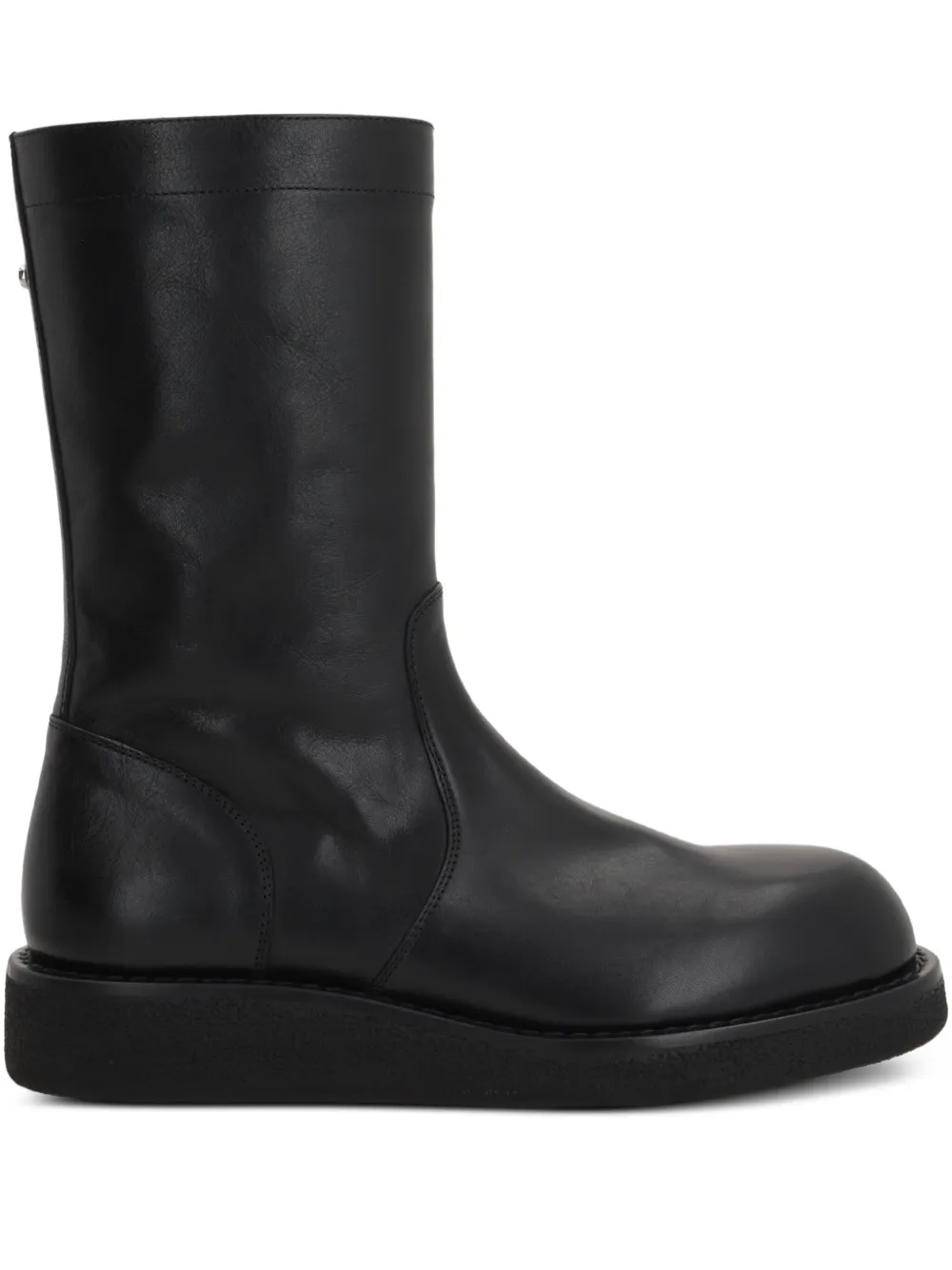 Ann Demeulemeester Runde Stiefel Mit Reissverschluss In Black