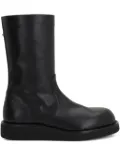 Ann Demeulemeester side-zip round-toe boots - Black