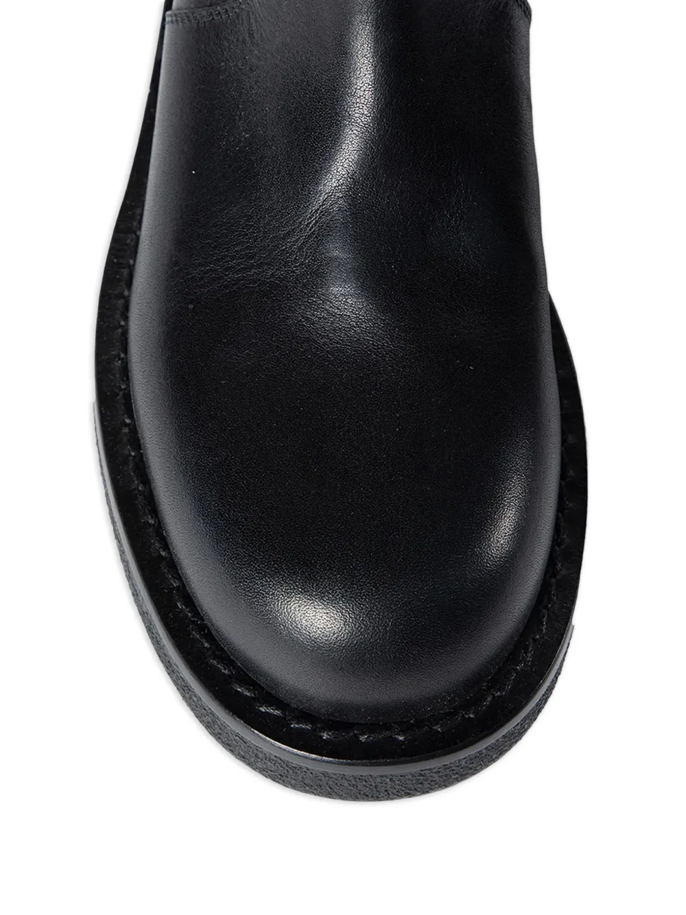 Ann Demeulemeester Runde Stiefel Mit Reissverschluss In Black