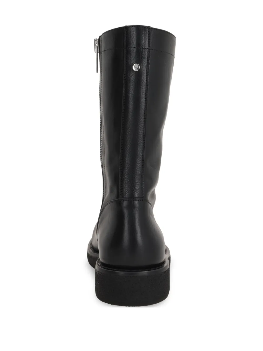 Ann Demeulemeester Runde Stiefel Mit Reissverschluss In Black