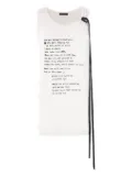 Ann Demeulemeester Seva ''Script'' tank top - White