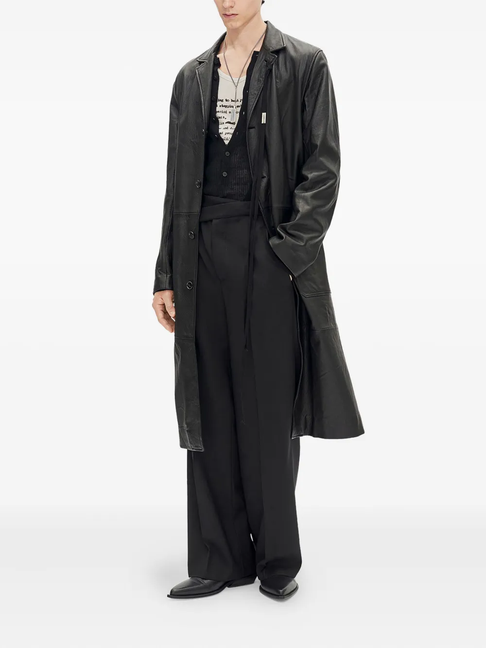 Ann Demeulemeester Seva ''Script'' tank top | Vests & Tank Tops | Image 2