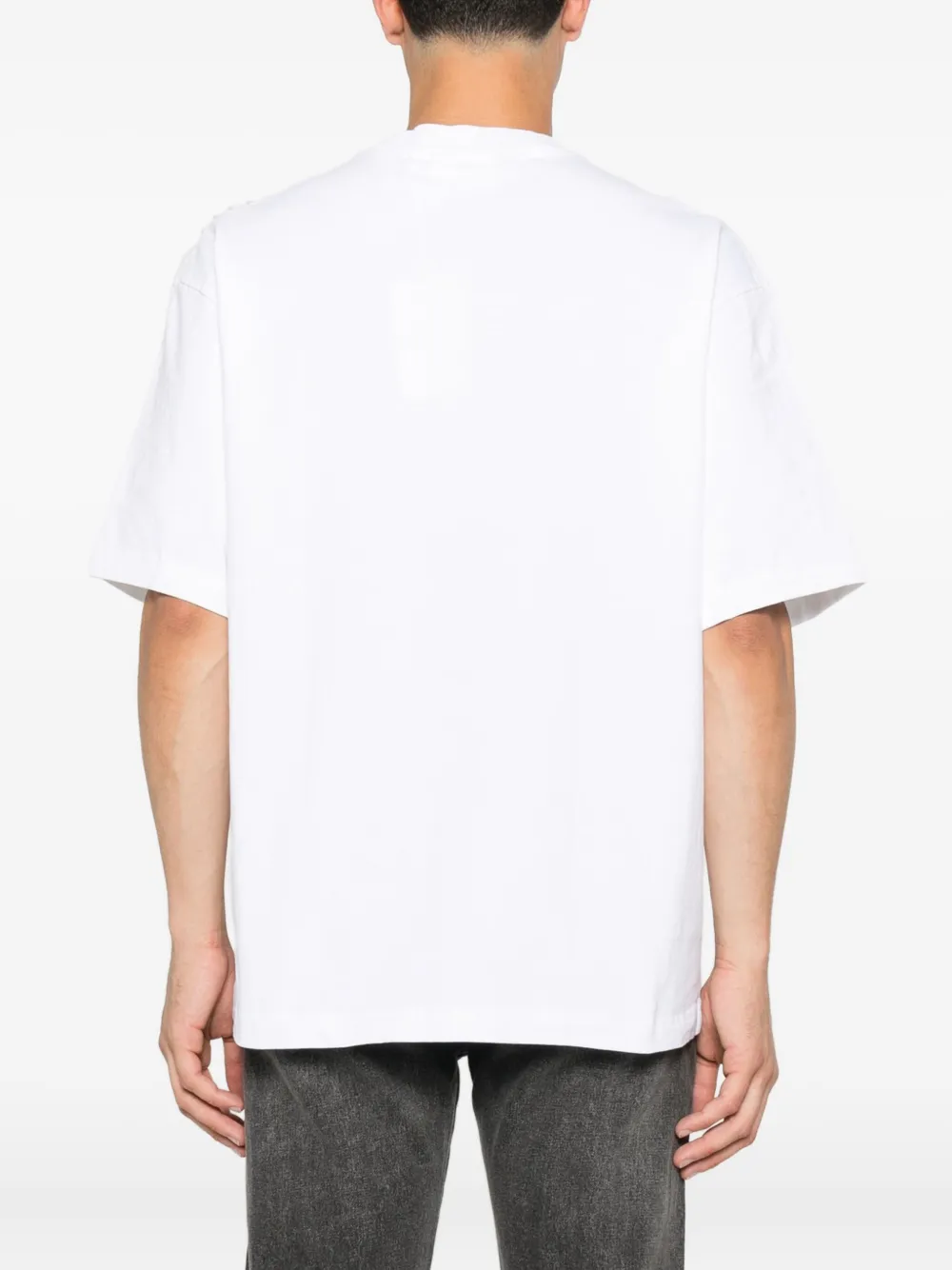 Axel Arigato Threaded katoenen T-shirt Wit