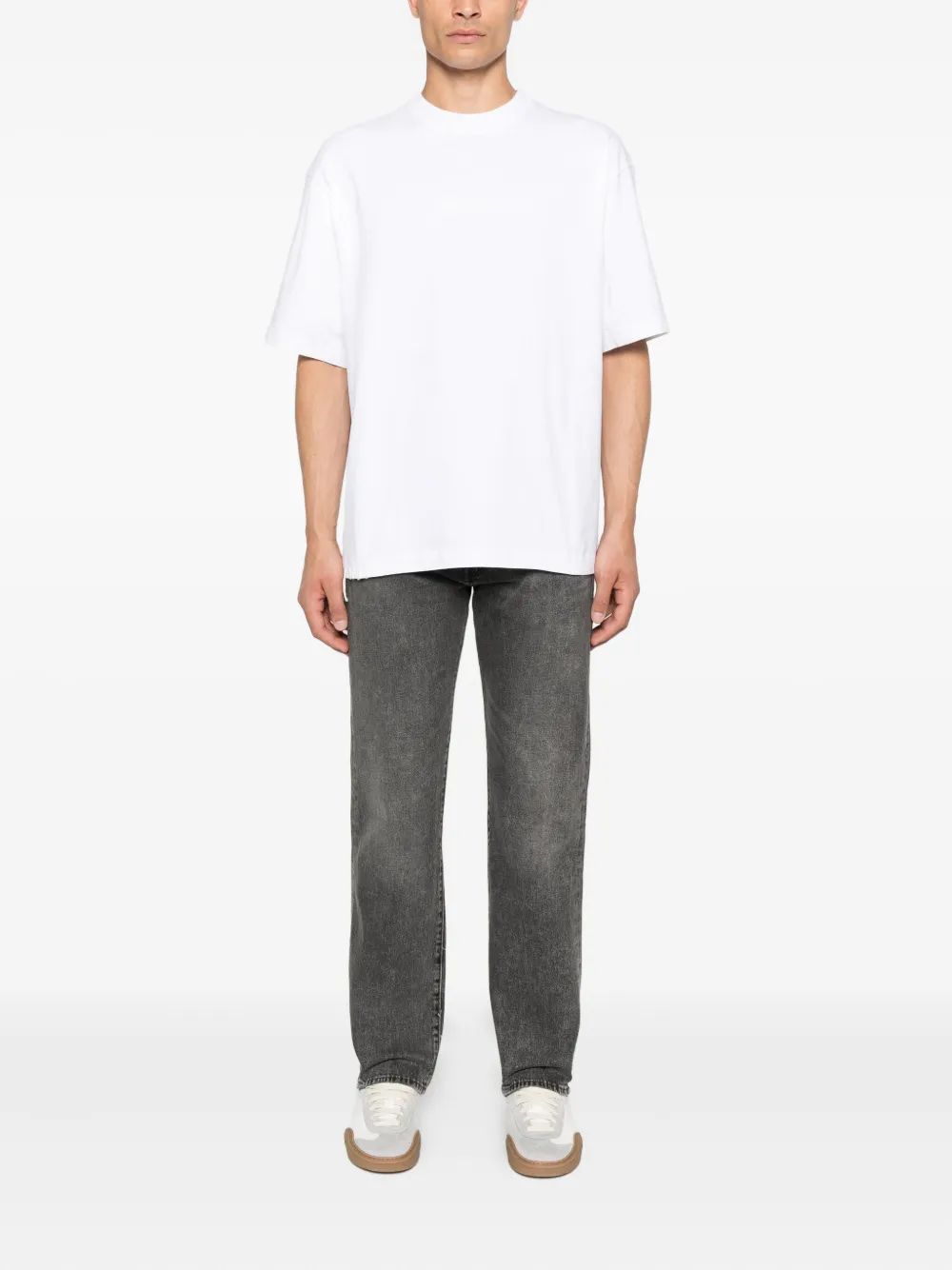 Axel Arigato Threaded katoenen T-shirt Wit