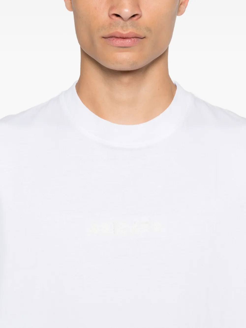Axel Arigato Threaded katoenen T-shirt Wit