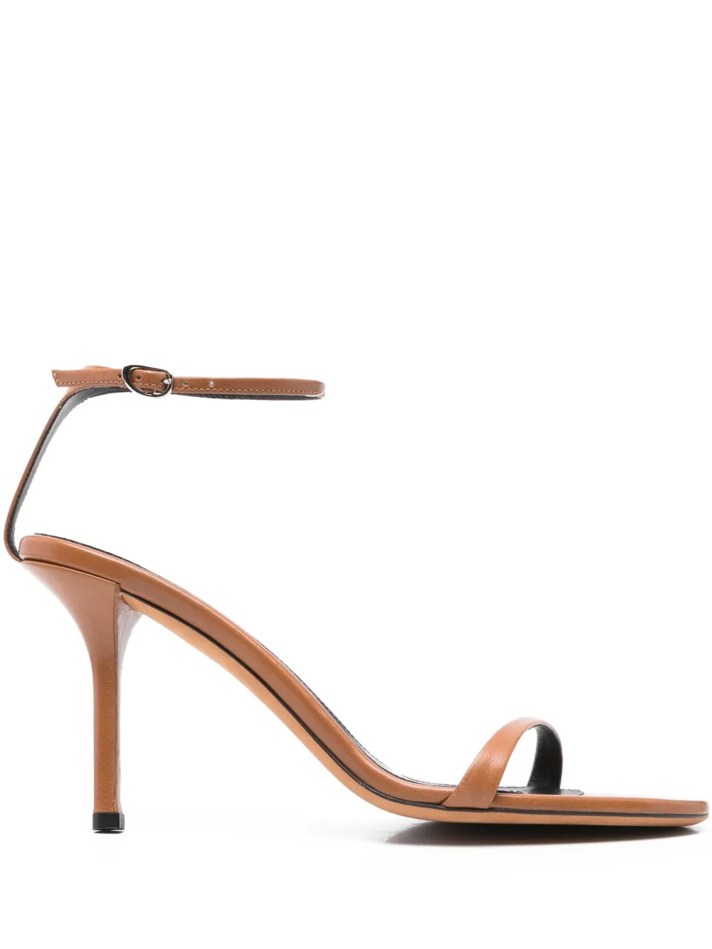 Proenza Schouler 90mm ankle-strap leather sandals Brown