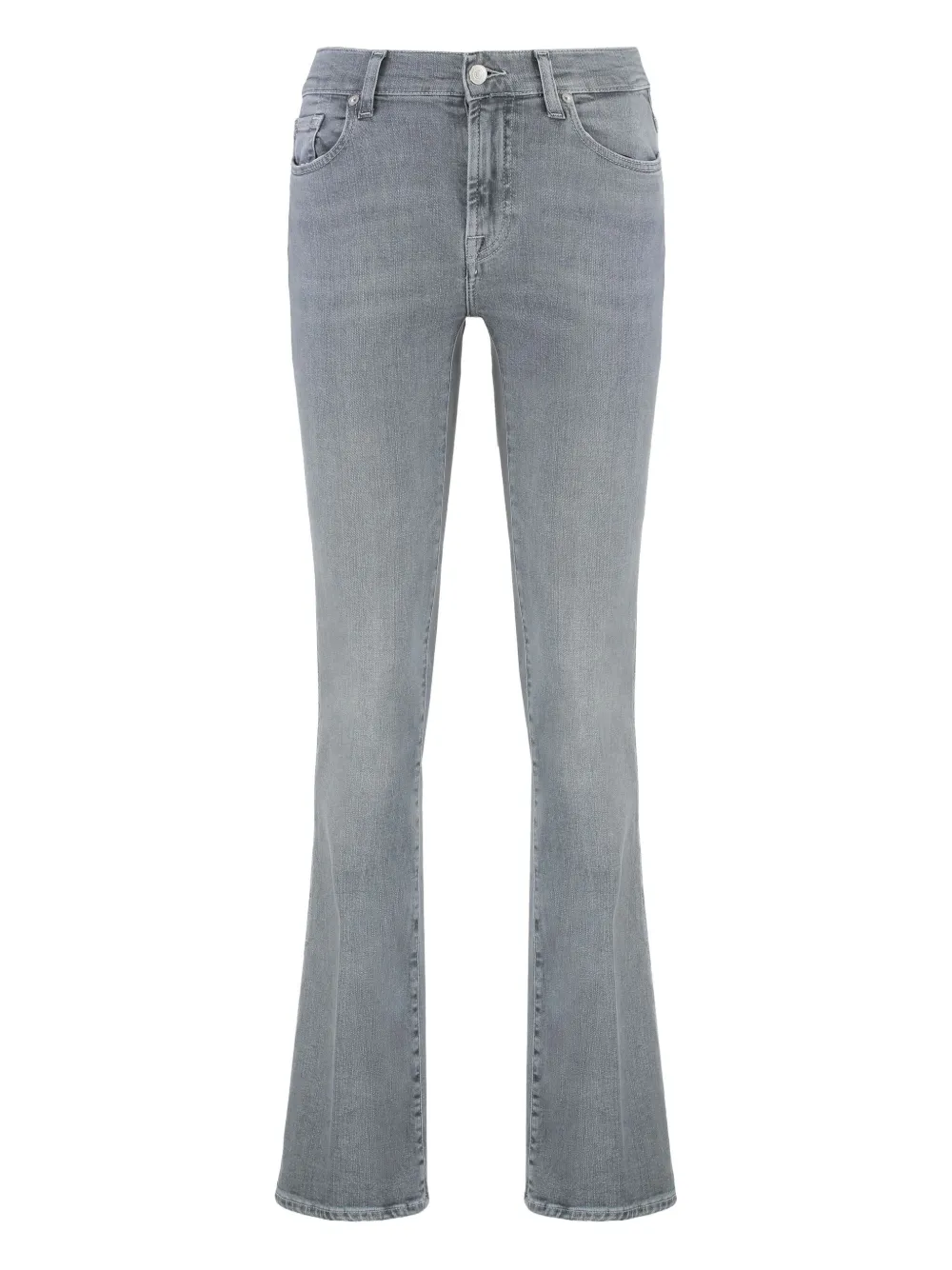 7 For All Mankind logo-tag bootcut jeans Grijs