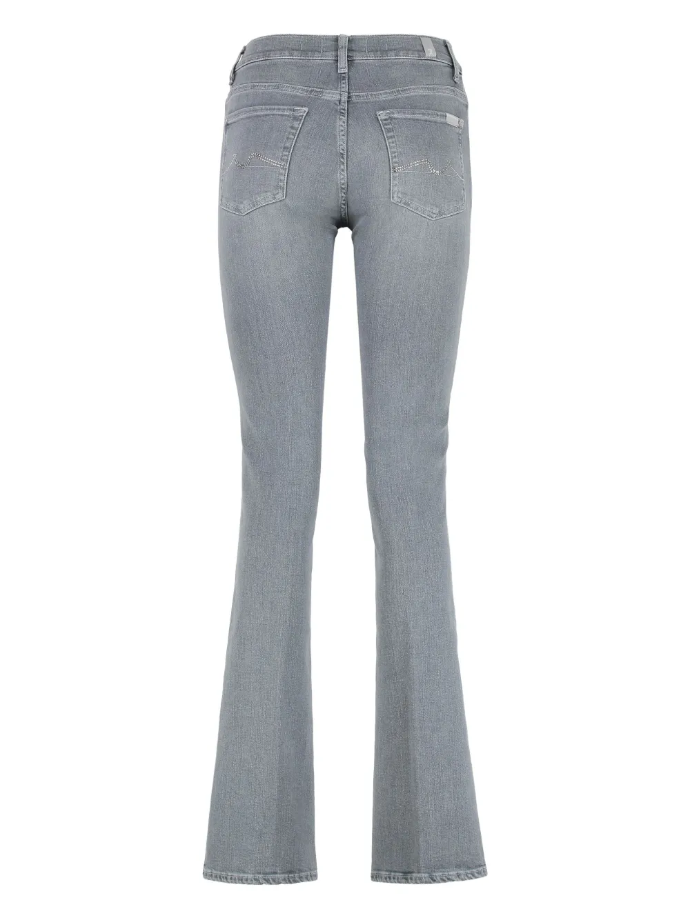 7 For All Mankind logo-tag bootcut jeans Grijs