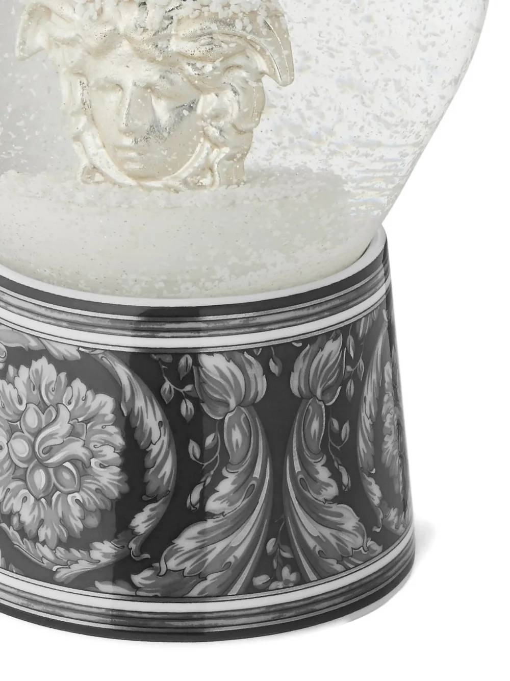  Versace Medusa Head Snow Globe - White 