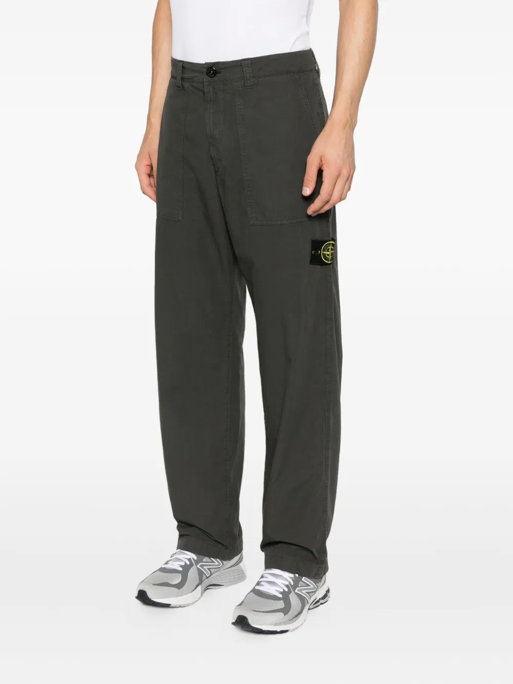 Stone Island 3100005 patch-pocket trousers Grijs