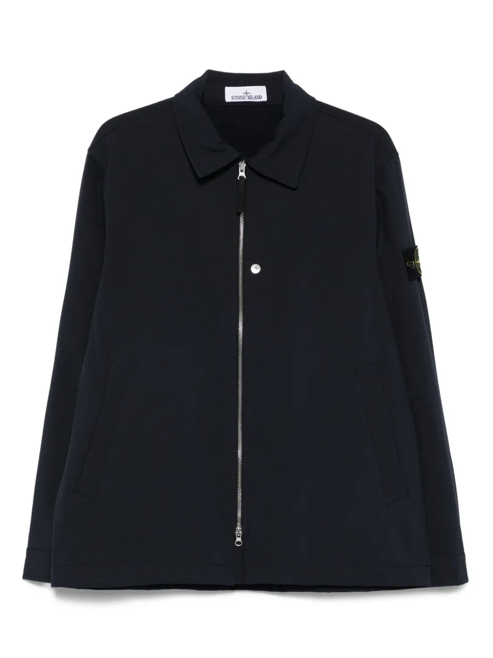 Q100003 Soft Shell-R_e.dye® zip-front patch-pocket jacket