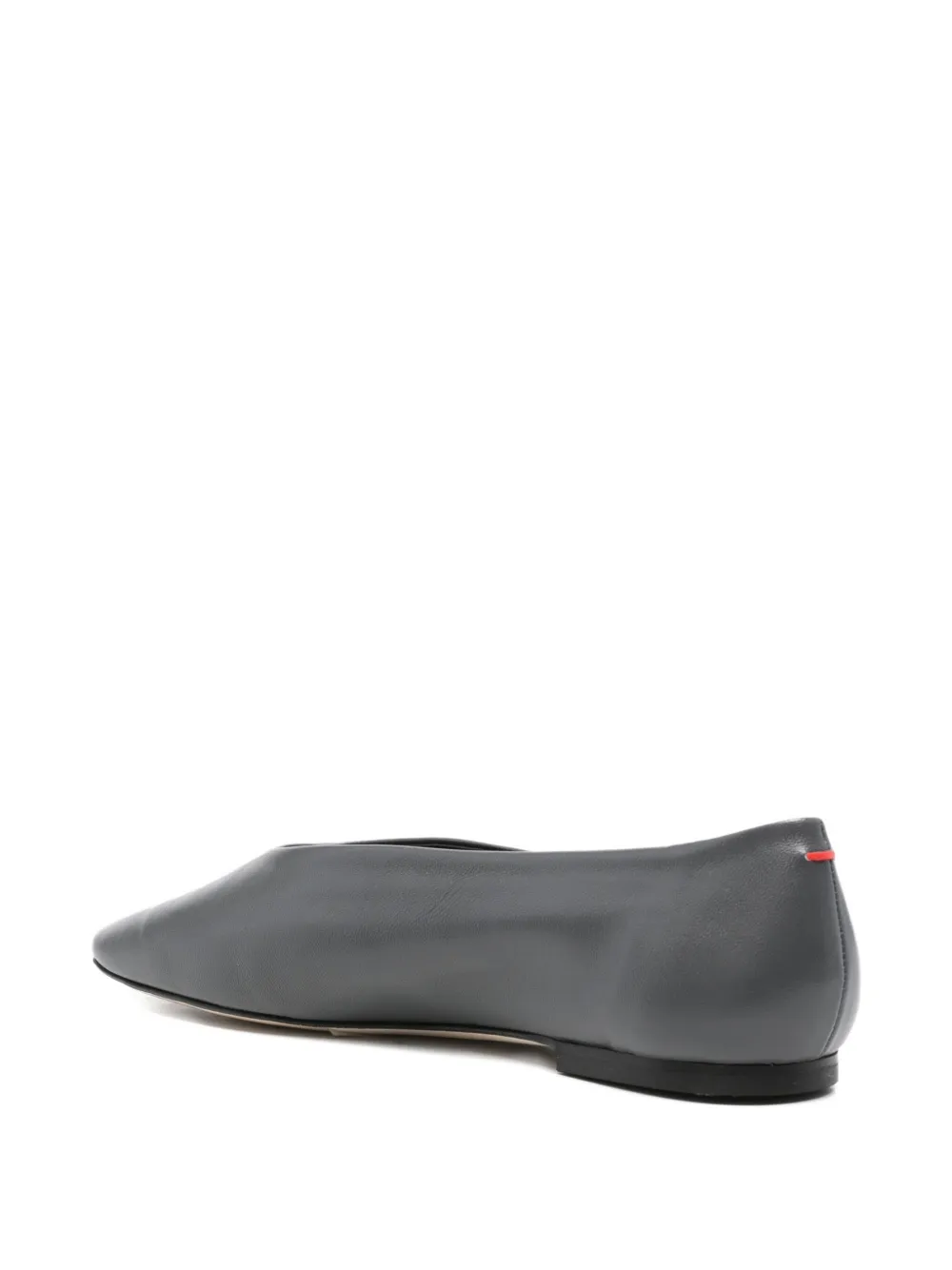 Aeyde pointed-toe leather flats Grey