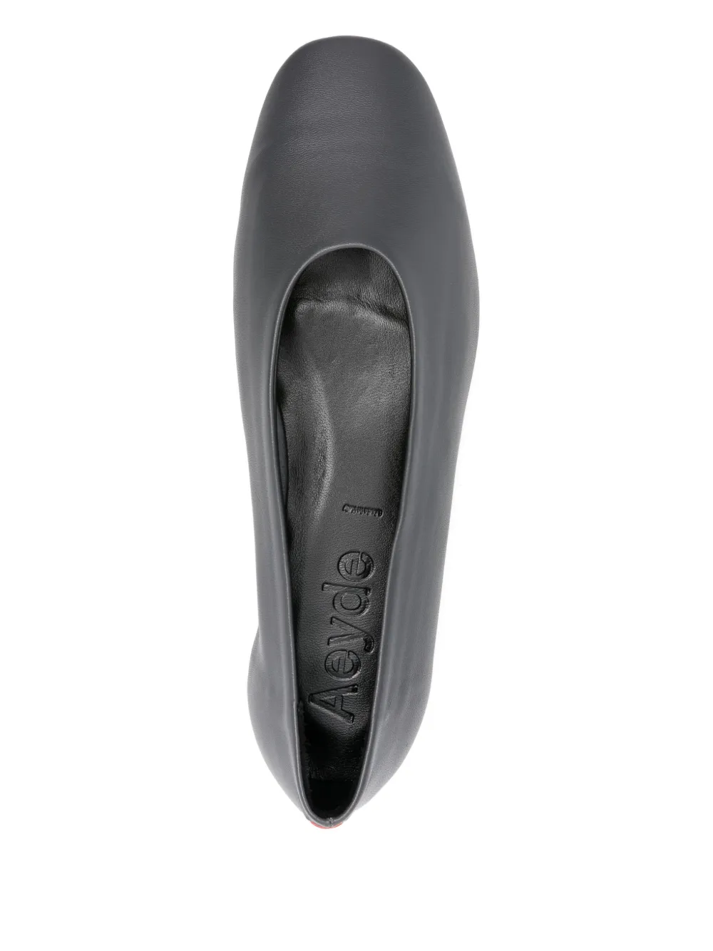 Aeyde pointed-toe leather flats Grey
